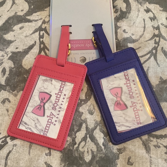 Simply Southern luggage tags. Set of 2. Gorgeous summer colors! 💗🧡 - Picture 2 of 4